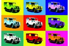 Land Rover Pop Art